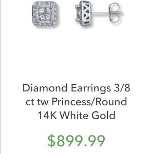 Jared diamond stud earrings